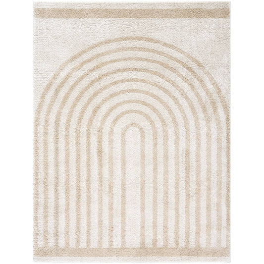 Larita Modern Beige Washable Area Rug