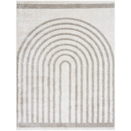Larita Modern Medium Gray Washable Area Rug