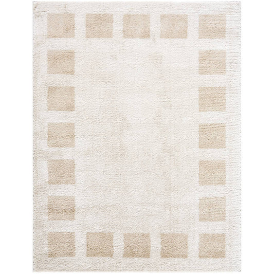 Tameka Modern Beige Washable Area Rug