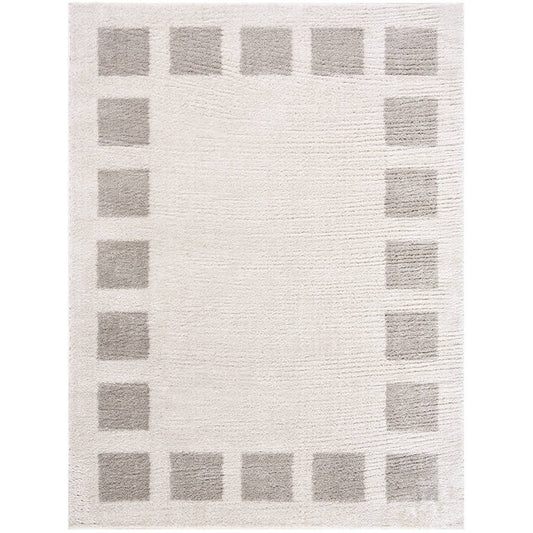 Tameka Modern Medium Gray Washable Area Rug