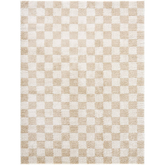 Shera Modern Beige Washable Area Rug