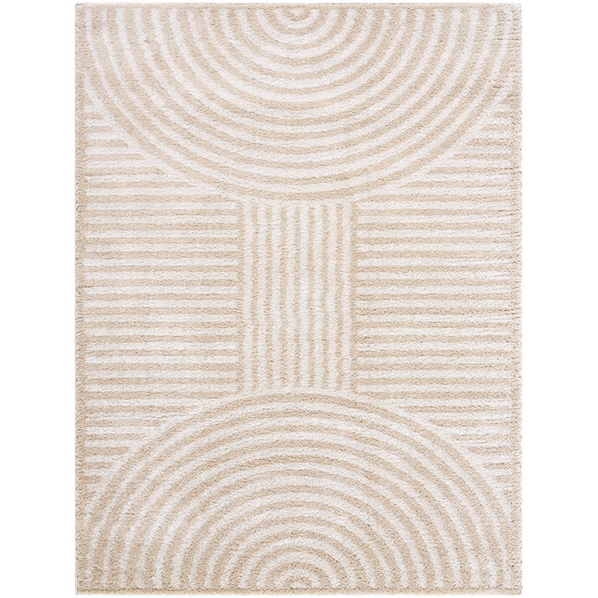 Marcela Modern Beige Washable Area Rug