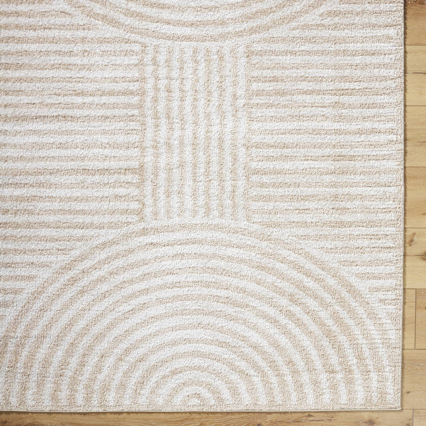 Marcela Modern Beige Washable Area Rug