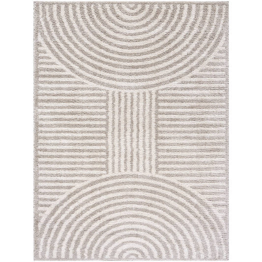 Marcela Modern Medium Gray Washable Area Rug