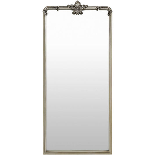 Shreena Traditional Silver Gray Wall Mirror