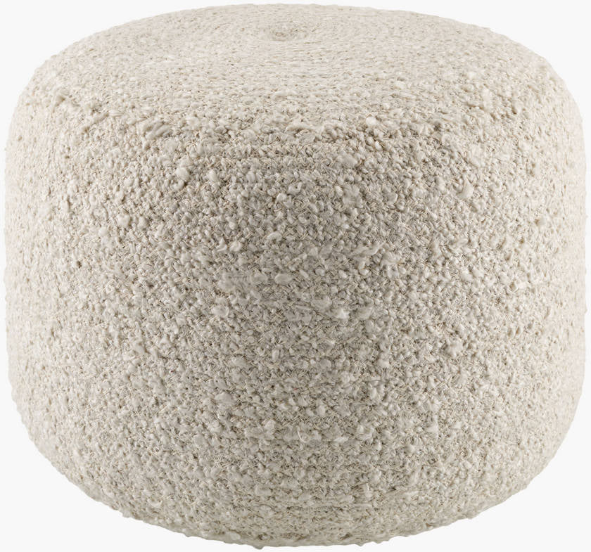 Shanna Ivory Pouf