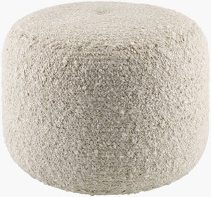 Shanna Ivory Pouf