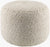 Shanna Ivory Pouf