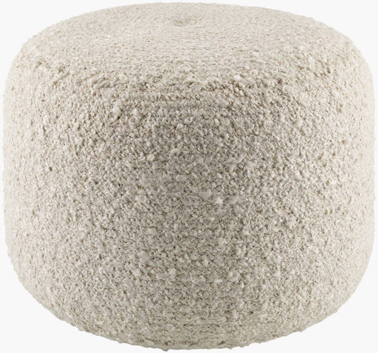 Shanna Ivory Pouf