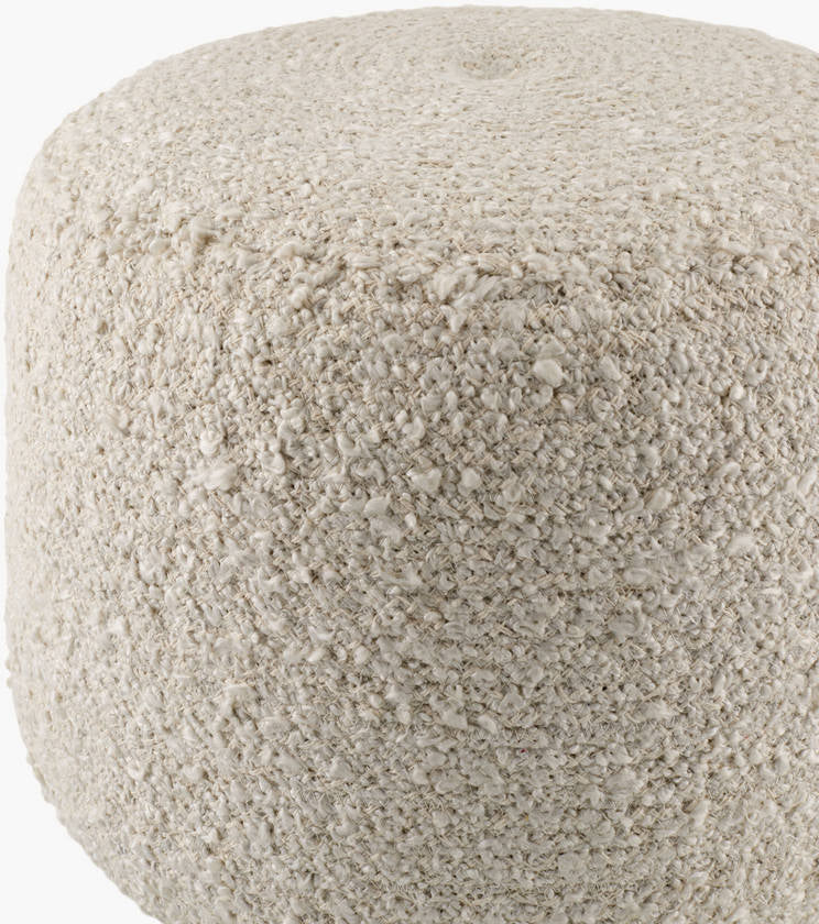Shanna Ivory Pouf