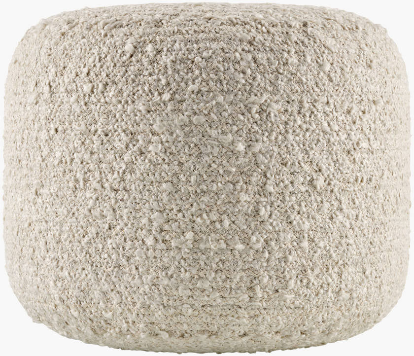 Shanna Ivory Pouf