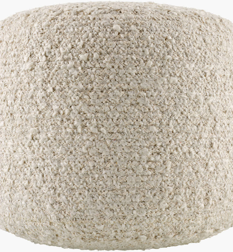 Shanna Ivory Pouf
