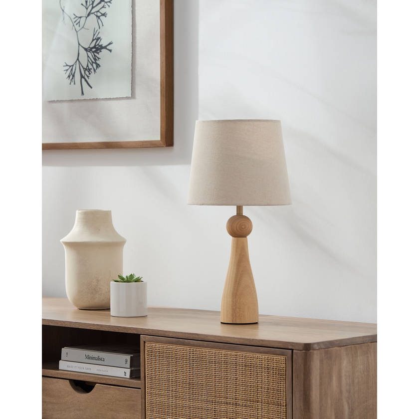Edgardo Modern Beige Table Lamp