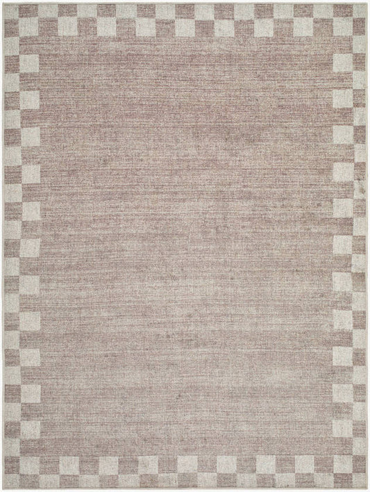 Sayed Modern Taupe Washable Area Rug