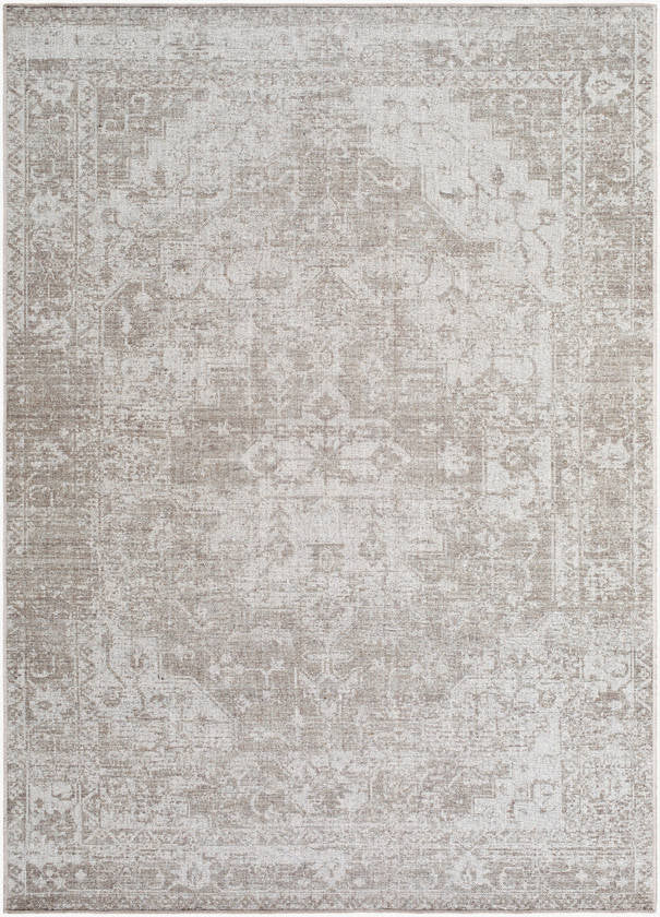 Jerett Traditional Ivory Washable Area Rug