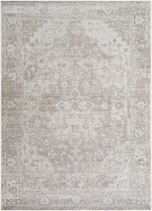 Jerett Traditional Ivory Washable Area Rug