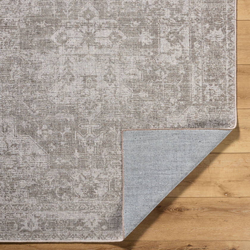 Jerett Traditional Ivory Washable Area Rug