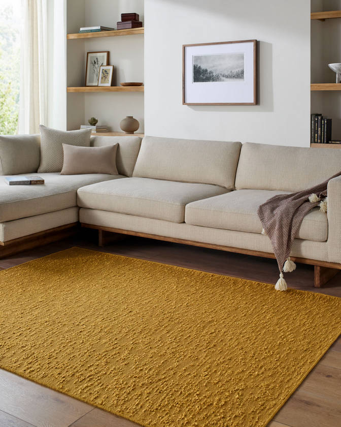 Tracy Cottage Goldenrod Washable Area Rug