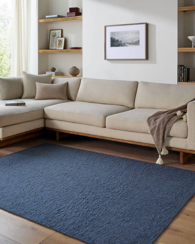 Tracy Cottage Midnight Blue Washable Area Rug