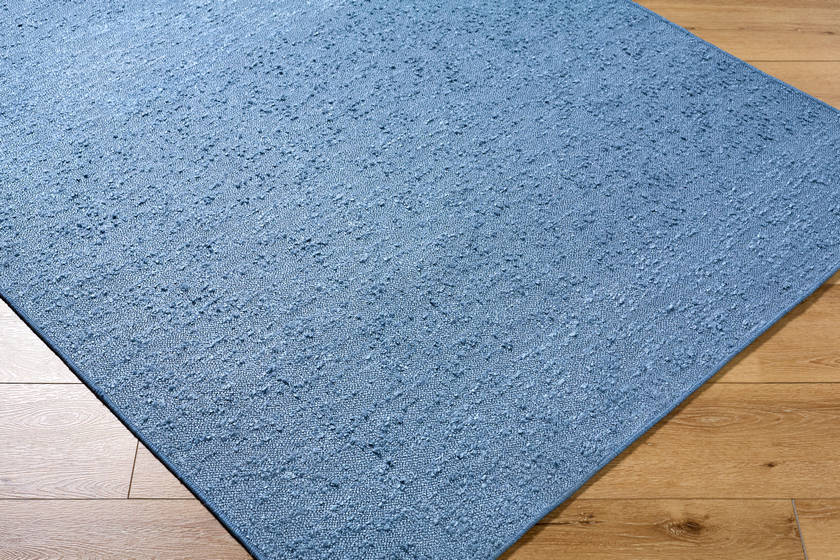 Tracy Cottage Slate Blue Washable Area Rug