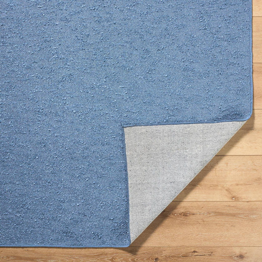 Tracy Cottage Slate Blue Washable Area Rug