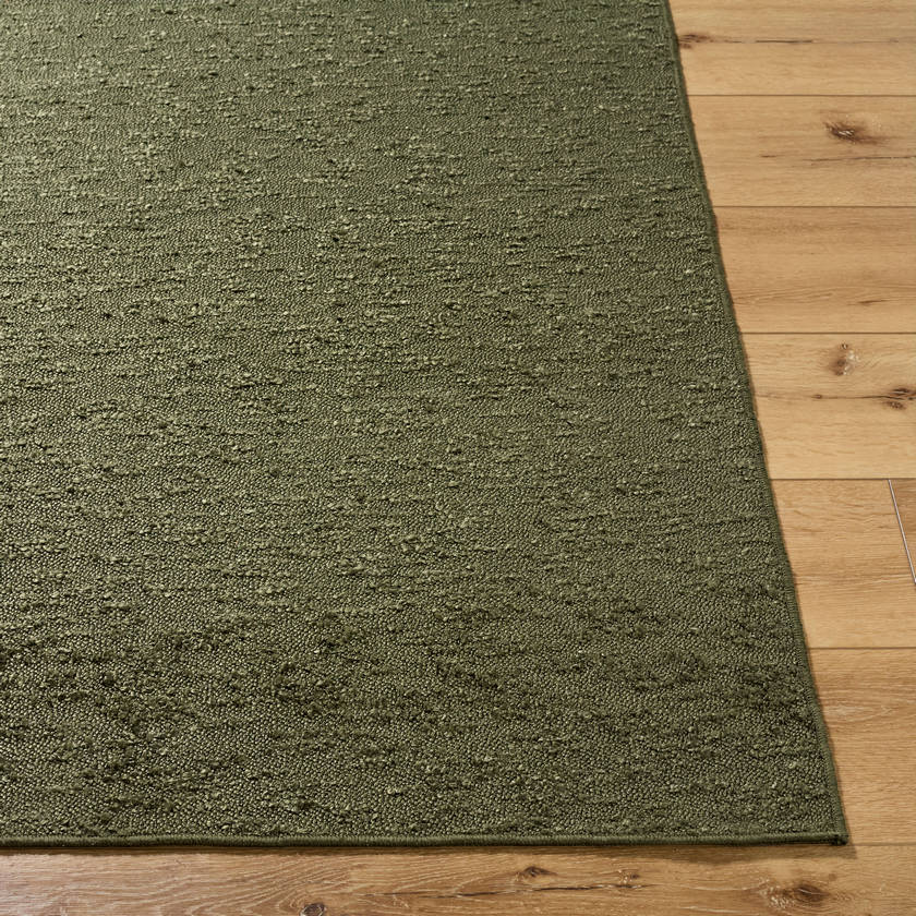 Tracy Cottage Olive Green Washable Area Rug