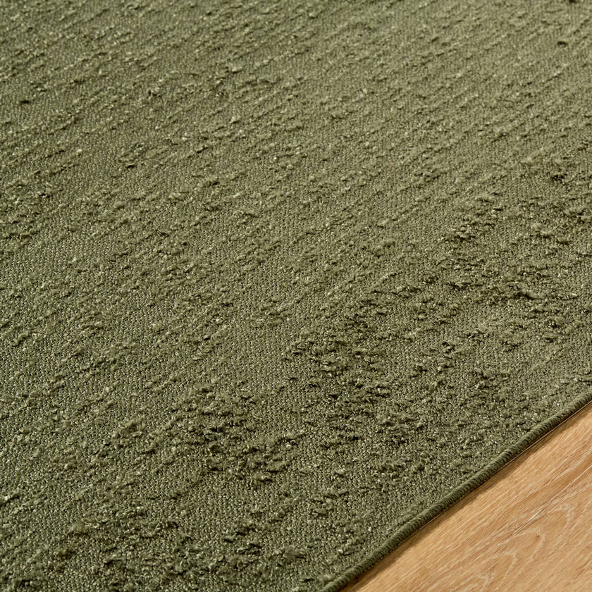 Tracy Cottage Olive Green Washable Area Rug