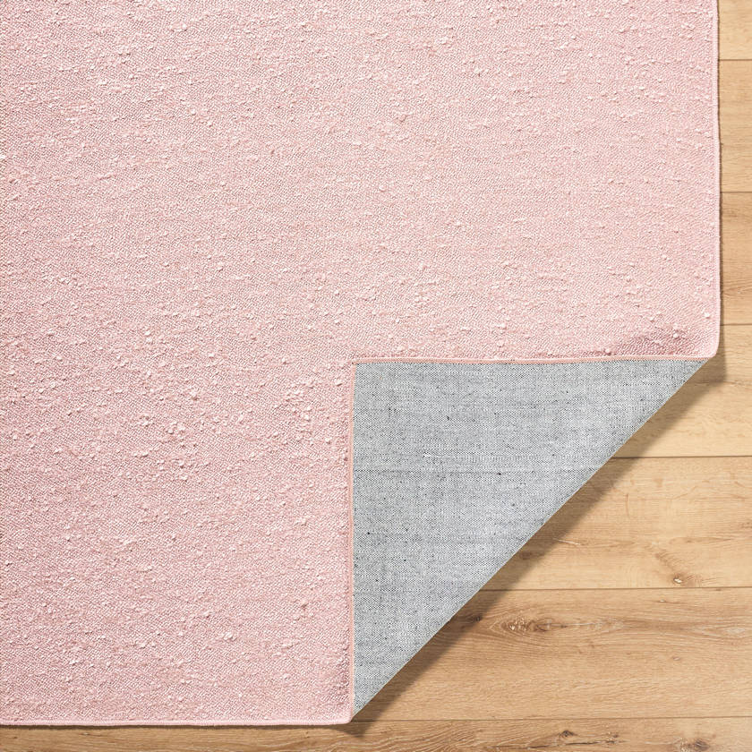 Tracy Cottage Blush Pink Washable Area Rug
