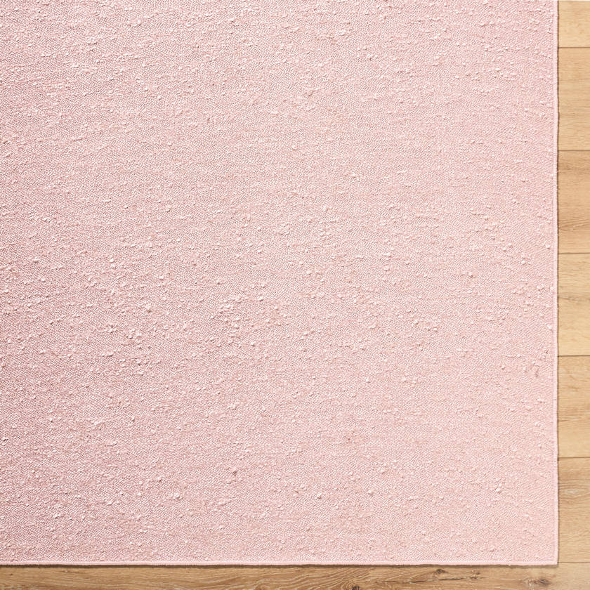 Tracy Cottage Blush Pink Washable Area Rug