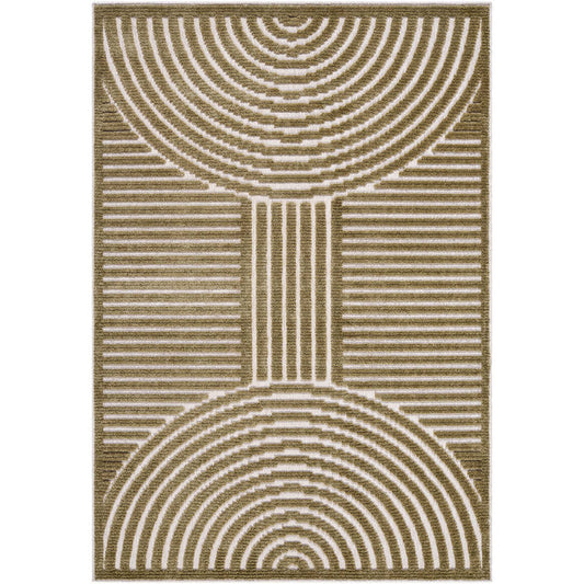 Carter Lake Modern Brown Washable Area Rug