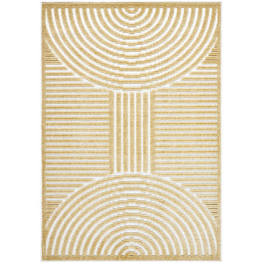 Carter Lake Modern Mustard Washable Area Rug