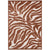 Cedar Vale Modern Rust Washable Area Rug