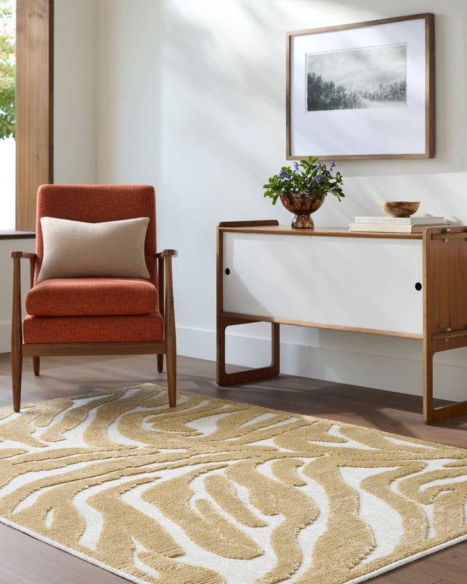 Cedar Vale Modern Mustard Washable Area Rug