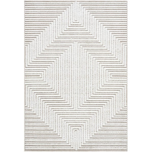 Carissa Modern Cream Washable Area Rug
