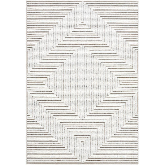 Carissa Modern Cream Washable Area Rug