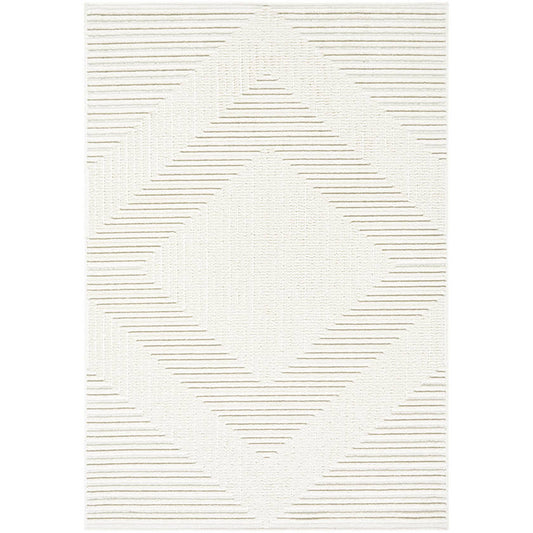 Carissa Modern White Washable Area Rug