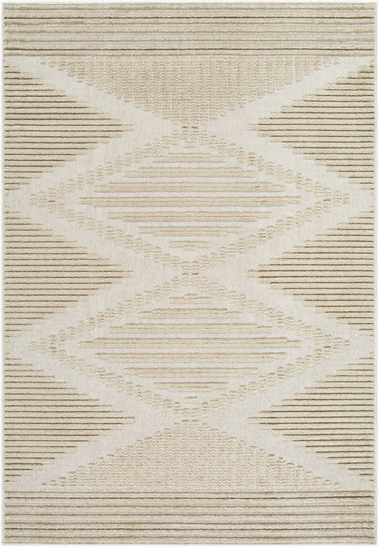 Rosamond Global Light Brown Washable Area Rug
