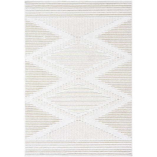 Rosamond Global Cream Washable Area Rug