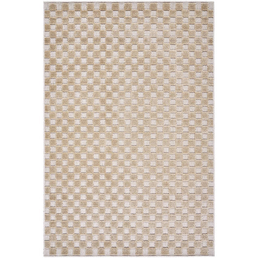 Jozette Modern Light Brown Washable Area Rug