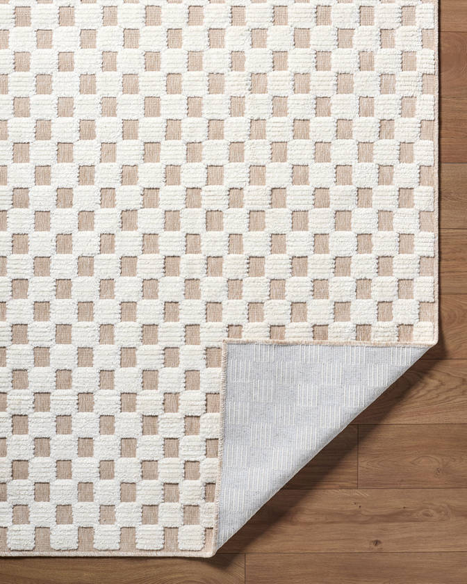 Jozette Modern Cream Washable Area Rug
