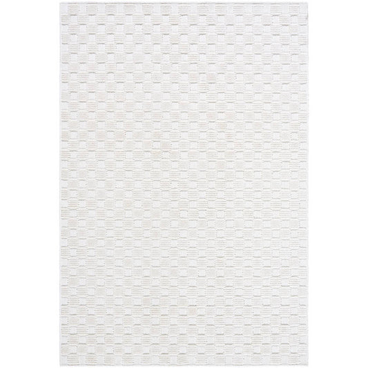 Jozette Modern White Washable Area Rug