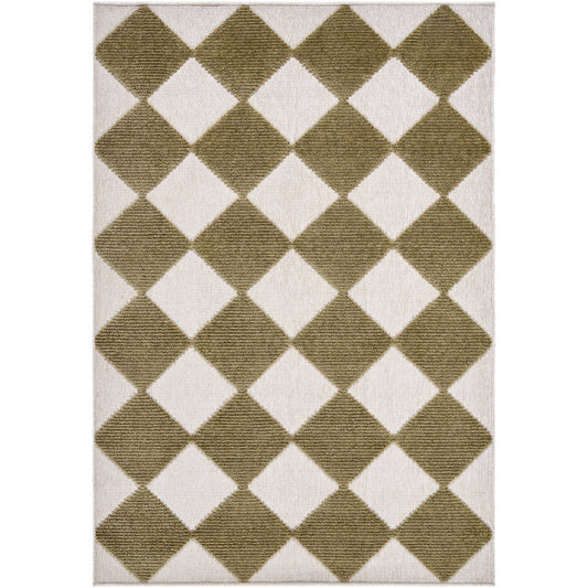 Luanne Modern Brown Washable Area Rug
