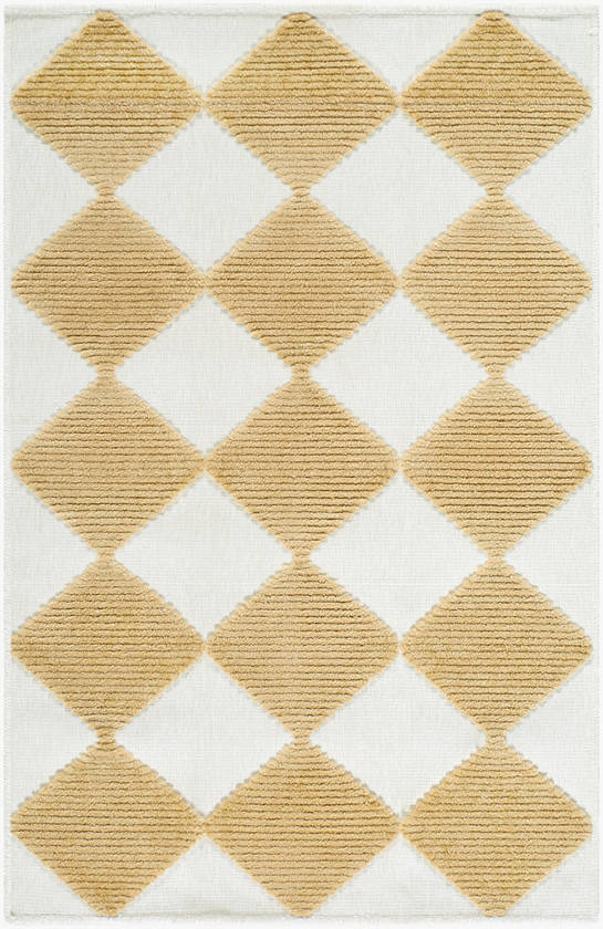 Luanne Modern Mustard Washable Area Rug