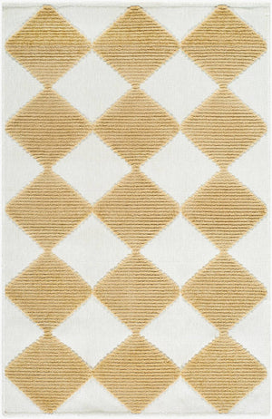 Luanne Modern Mustard Washable Area Rug