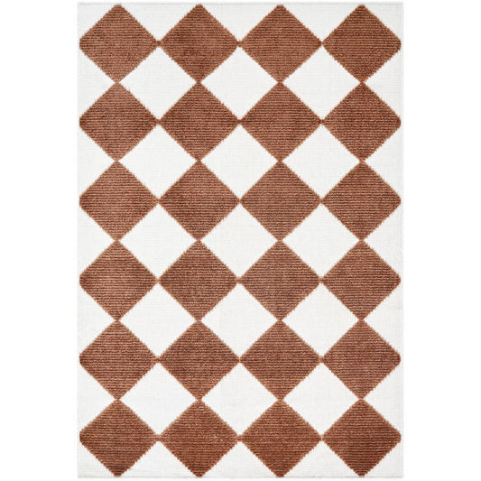 Luanne Modern Rust Washable Area Rug