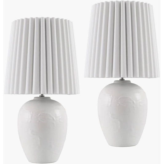 Register Modern White Table Lamp