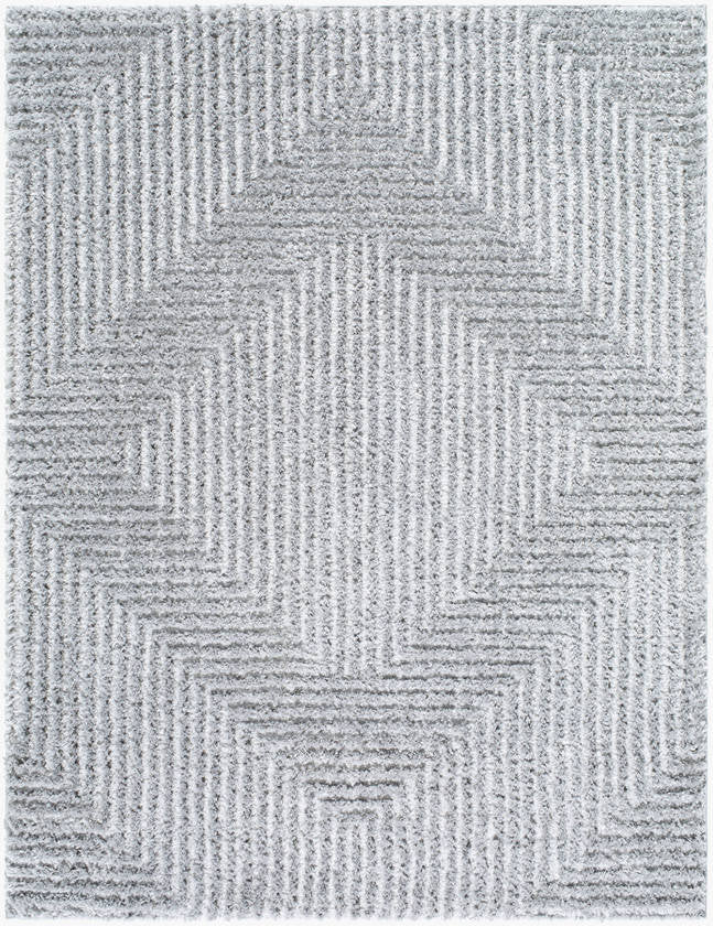 Krystyl Modern Light Slate Area Rug