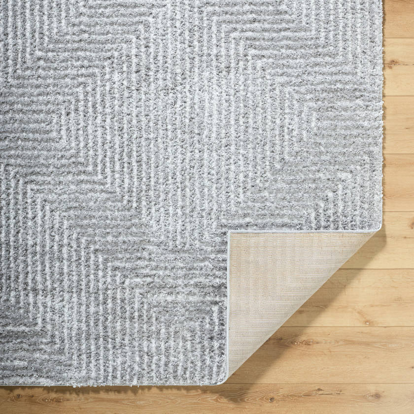 Krystyl Modern Light Slate Area Rug