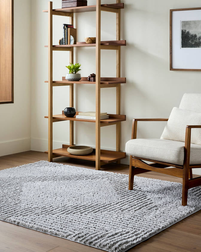 Krystyl Modern Light Slate Area Rug