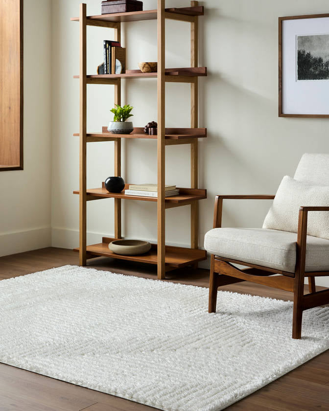 Krystyl Modern White Area Rug